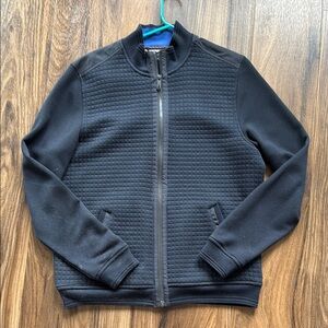 Ted Baker Black Zip Up Jacket with Ribbed Cuffs